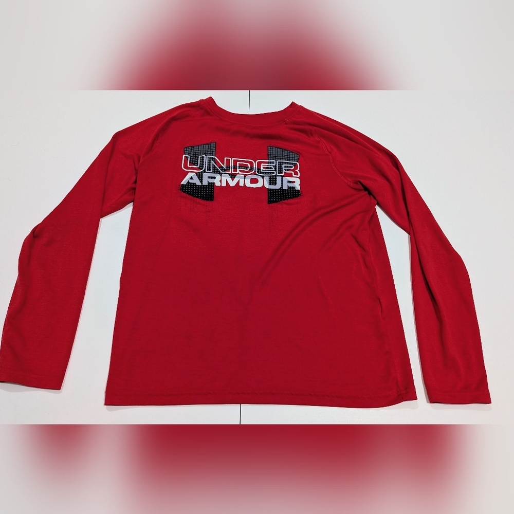 Under Armour Boys Youth Large Long Sleeve Logo Shirt